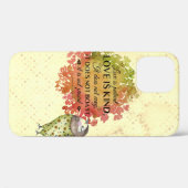 Coques Case-Mate iPhone Citation Love est Patient et Gentil (Verso (horizontal))