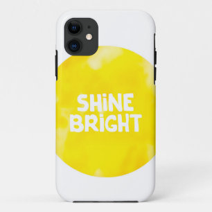 Coque iPhone 11 Citation lumineuse de typographie d'inspiration du