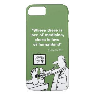 Coque iPhone 7 Citation Médicale et image amusante
