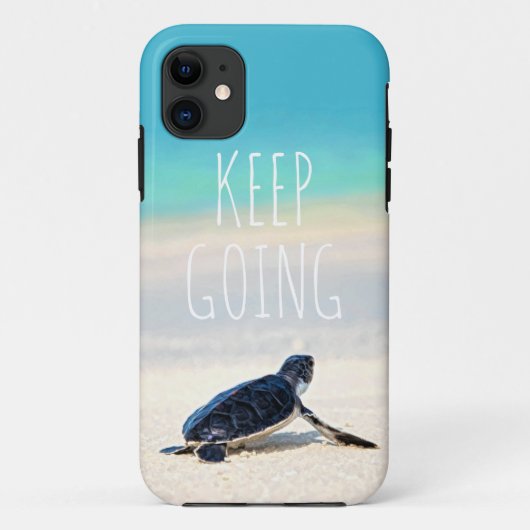 Coques Case-Mate iPhone Citation Motivationnelle Continuer à aller Turtle (Dos)
