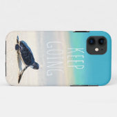 Coques Case-Mate iPhone Citation Motivationnelle Continuer à aller Turtle  (Dos (Horizontal))