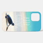 Coques Case-Mate iPhone Citation Motivationnelle Continuez à aller Turtle  (Verso (horizontal))