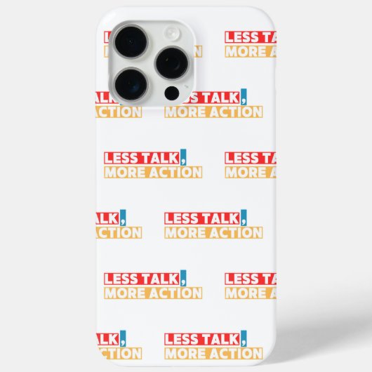 Coques Case-Mate iPhone Citation Motivationnelle Gras – Moins de Paroles, (Verso)