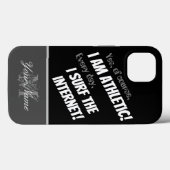 Coques Case-Mate iPhone Citation motivationnelle : internaute sportif ! (Verso (horizontal))