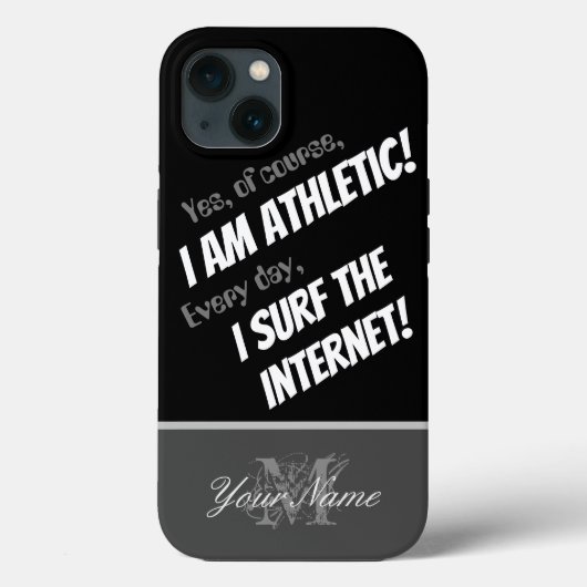 Coques Case-Mate iPhone Citation motivationnelle : internaute sportif ! (Verso)
