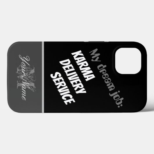 Coques Case-Mate iPhone Citation motivationnelle : Karma Delivery Service  (Verso (horizontal))