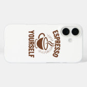 Coques Case-Mate iPhone Citation Motivationnelle Retro Lover Coffee (Verso (horizontal))