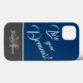 Coques Case-Mate iPhone Citation motivationnelle : Vivez vos rêves ! (Verso (horizontal))