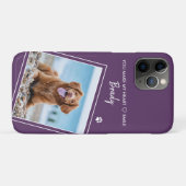 Coques Case-Mate iPhone Citation photo moderne Chien pourpre (Dos (Horizontal))