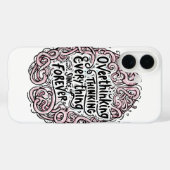 Coques Case-Mate iPhone Citation "Réchir Tout" Relatable (Verso (horizontal))