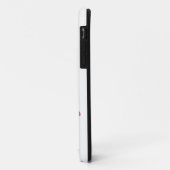 Coques Case-Mate iPhone Citation rose avec un baiser - Embrasse-moi, idiot (Dos/Gauche)