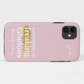 Coques Case-Mate iPhone Citation sarcastique rose (Dos (Horizontal))