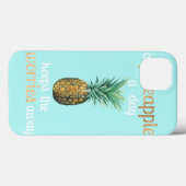 Coques Case-Mate iPhone Citation sur la vie de l'ananas (Verso (horizontal))