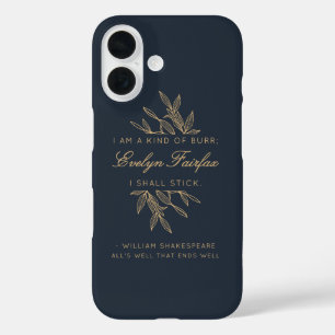 Coques iPhone 16 Citation sur mesure Elegant Botanique Moderne Witt