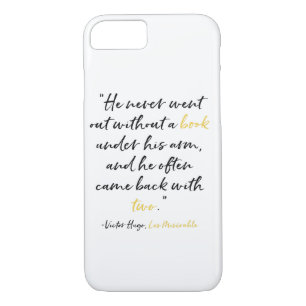 Coques Pour iPhone Citation Victor Hugo de livre de cas de téléphone