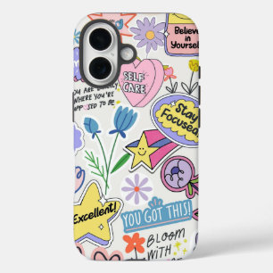 Coques iPhone 16 Citations colorées motivationnelles iPhone 16 Coqu