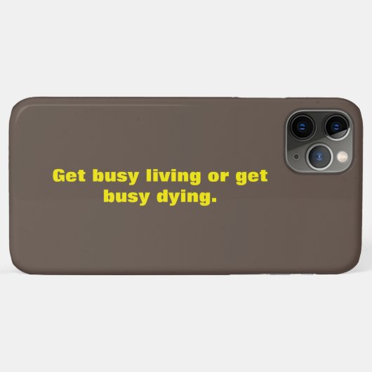 Coques Case-Mate iPhone Citations Marron Et Jaune Petit Texte Design (Dos (Horizontal))