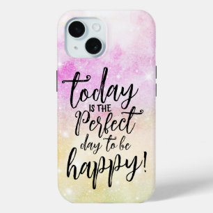 Coque Pour iPhone 15 Citations Motivationnelles personnalisables Inspir