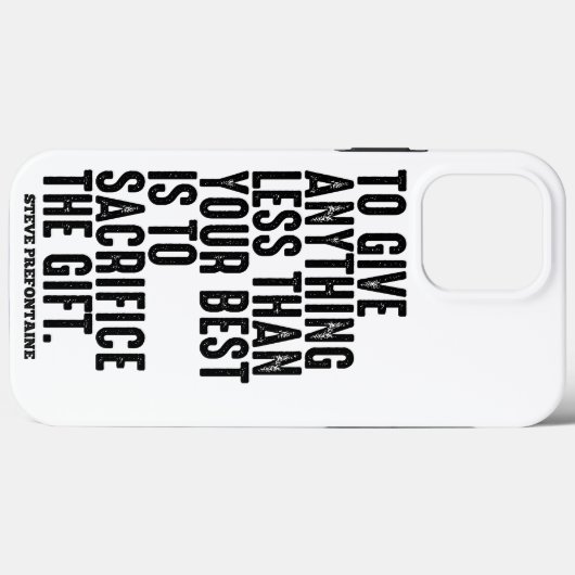 Coques Case-Mate iPhone Citations Steve Prefontaine (Verso (horizontal))