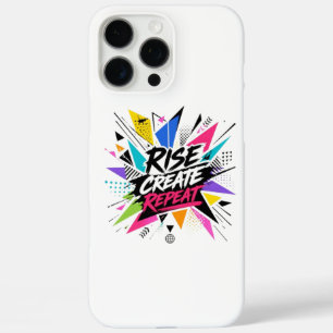 Coques iPhone 16 Pro Max Citer Créer Répéter Citation Motivationnelle Inspi