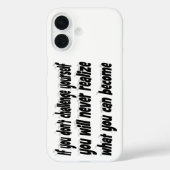 Coques Case-Mate iPhone Citez-vous un défi Citation motivationnelle (Verso)