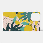 Coques Case-Mate iPhone Citron Abstrait et Feuilles (Verso (horizontal))