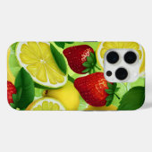 Coques Case-Mate iPhone Citron Berry Frais (Verso (horizontal))