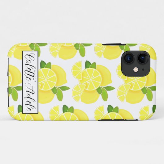 Coques Case-Mate iPhone Citron citron tranches de citron fruits tropicaux (Dos (Horizontal))