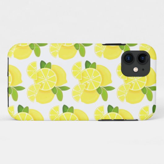 Coques Case-Mate iPhone Citron citron tranches de citron fruits tropicaux  (Dos (Horizontal))