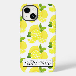 Coque Pour iPhone 14 Citron citron tranches de citron fruits tropicaux