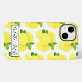 Coques Case-Mate iPhone Citron citron tranches de citron fruits tropicaux  (Verso (horizontal))
