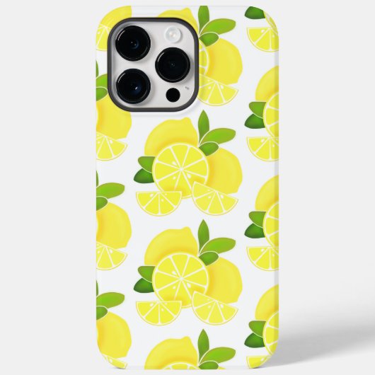 Coques Case-Mate iPhone Citron citron tranches de citron fruits tropicaux  (Verso)