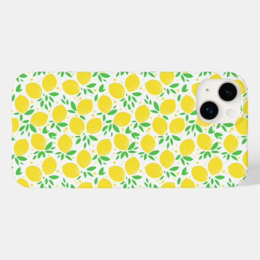 Coques Case-Mate iPhone Citron jaune (Verso (horizontal))