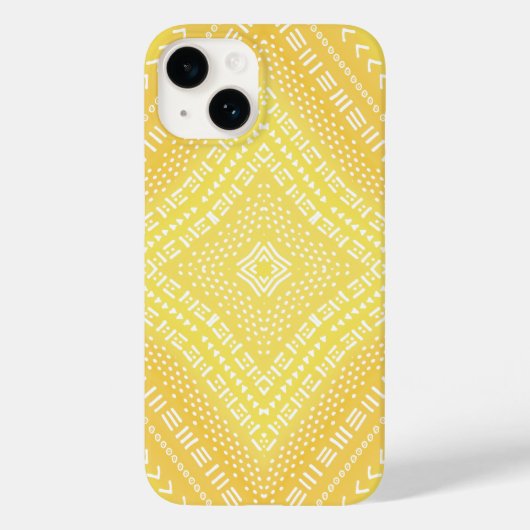 Coques Case-Mate iPhone Citron jaune Boho Mandala Kaleidoscope (Verso)