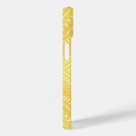 Coques Case-Mate iPhone Citron jaune Boho Mandala Kaleidoscope (Verso / Droite)