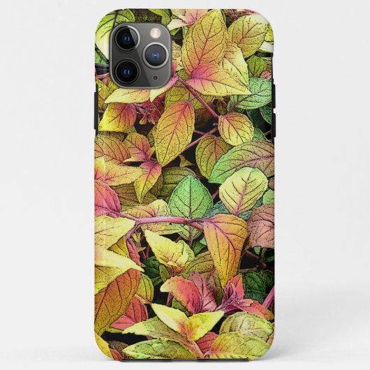 Coques Case-Mate iPhone Citron jaune, citron vert et Feuilles roses (Dos)