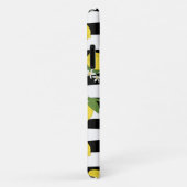 Coques Case-Mate iPhone Citron jaune Grandes noires (Dos/Droite)