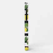 Coques Case-Mate iPhone Citron jaune Grandes noires (Dos/Gauche)