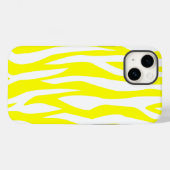 Coques Case-Mate iPhone Citron jaune zèbre Imprimer (Verso (horizontal))