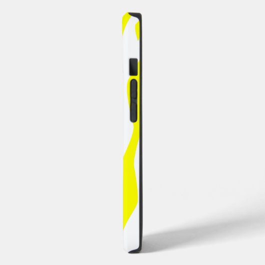 Coques Case-Mate iPhone Citron jaune zèbre Imprimer (Verso / Gauche)