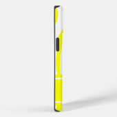 Coques Case-Mate iPhone Citron jaune zèbre Imprimer avec monogramme (Verso / Droite)