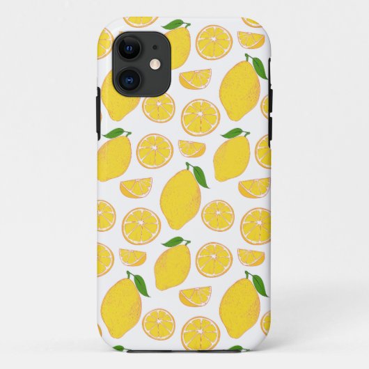 Coques Case-Mate iPhone Citron, motif citron (Dos)