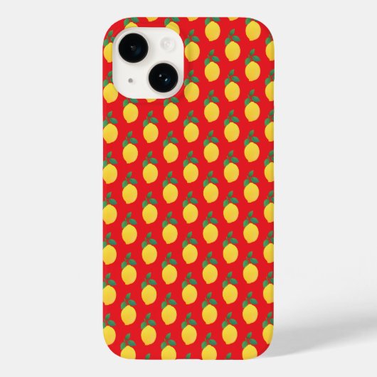 Coques Case-Mate iPhone Citron simple (Verso)