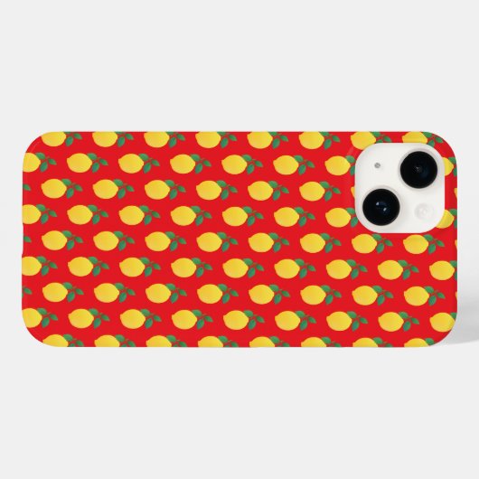Coques Case-Mate iPhone Citron simple (Verso (horizontal))