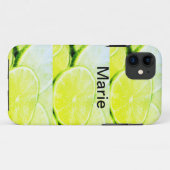 Coques Case-Mate iPhone Citron vert jaune simple ajouter un nom minimal pe (Dos (Horizontal))