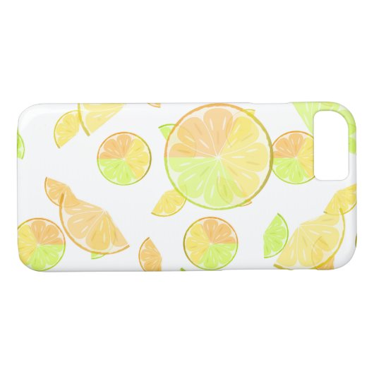 Coques Case-Mate iPhone citron vert orange tranches fruits agrumes nature (Dos (Horizontal))