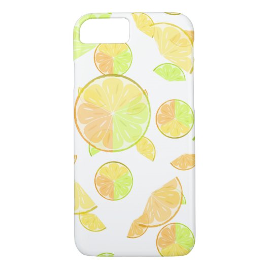 Coques Case-Mate iPhone citron vert orange tranches fruits agrumes nature (Dos)