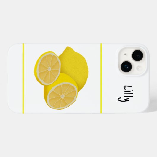 Coques Case-Mate iPhone Citrons (Verso (horizontal))