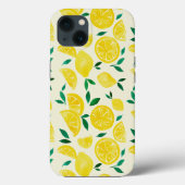 Coques Case-Mate iPhone citrons d'aquarelle - jaune et vert (Verso)