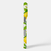 Coques Case-Mate iPhone Citrons et fleurs d'aquarelle - Citrus frais (Verso / Droite)